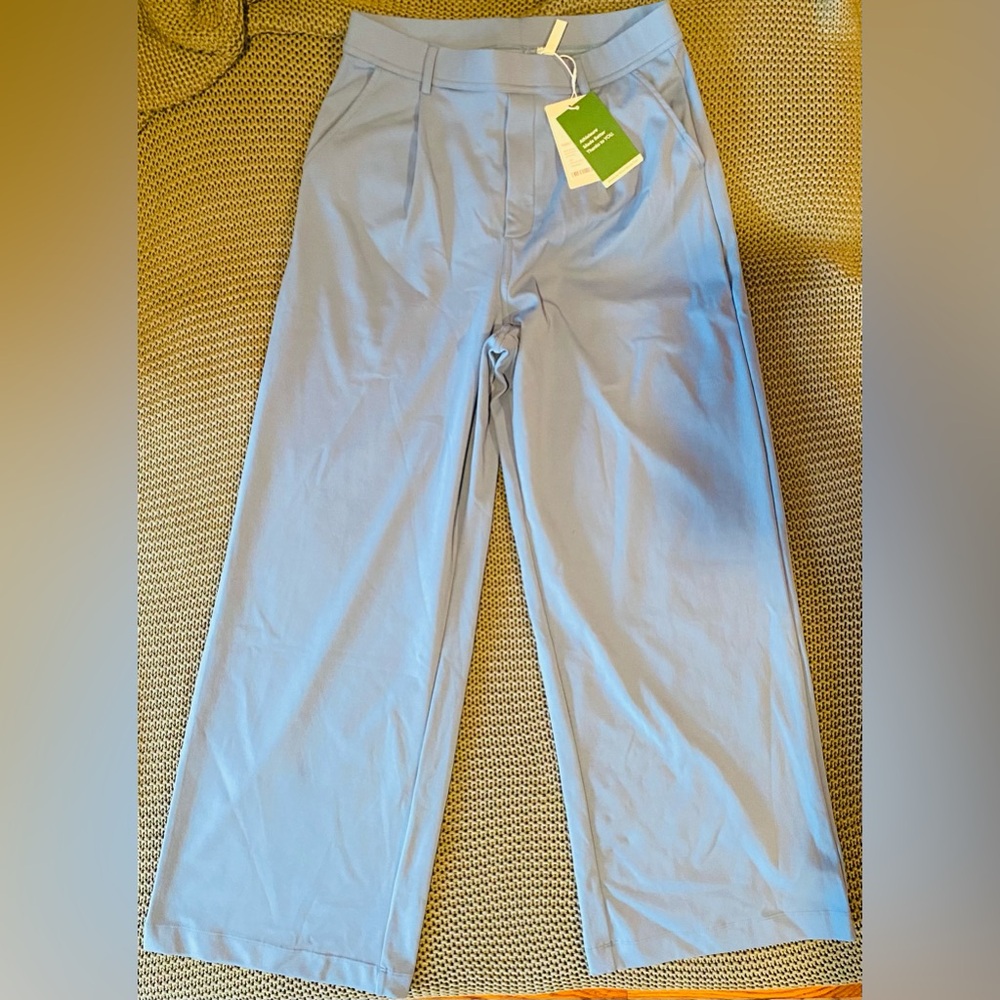 BRAND NEW HALARA Straight Leg, Casual/Work Pant, Light Blue; 5”2 and under